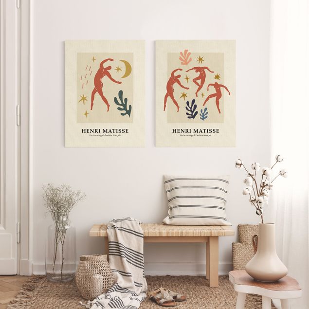 Obrazy na szkle abstrakcja Matisse Homage - Tańce