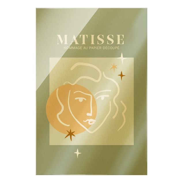 Obrazy nowoczesny Interpretacja Matisse'a - Twarz i gwiazdy