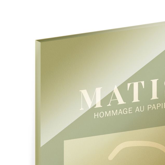 Zielony obraz Interpretacja Matisse'a - Twarz i gwiazdy