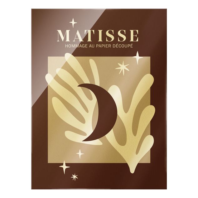 Nowoczesne obrazy Matisse Interpretacja - Księżyc i gwiazdy Czerwony
