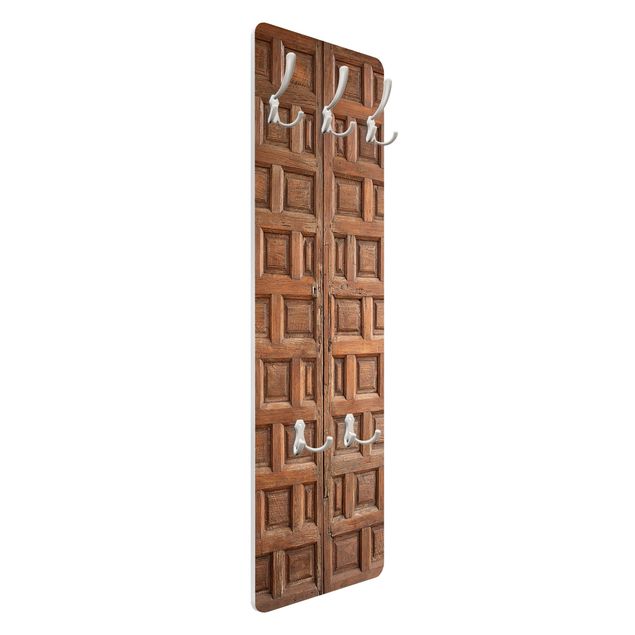 Wieszak ścienny - Śródziemnomorskie drzwi drewniane z Granady