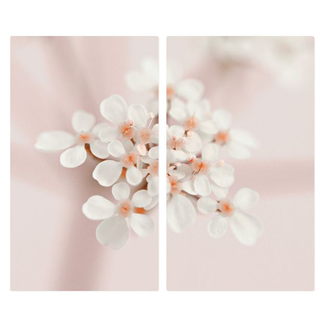 Pokrywa kuchenki - Mini Blossoms w różowym świetle