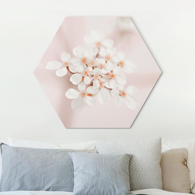 Dekoracja do kuchni Mini Blossoms w różowym świetle