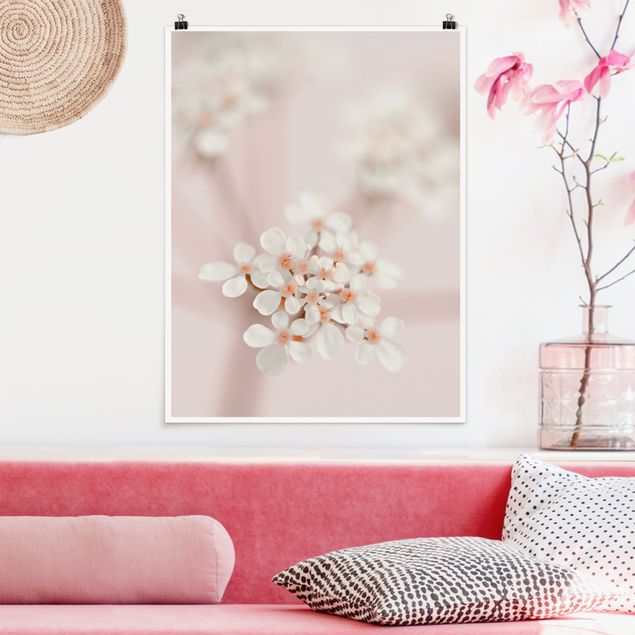 Dekoracja do kuchni Mini Blossoms w różowym świetle