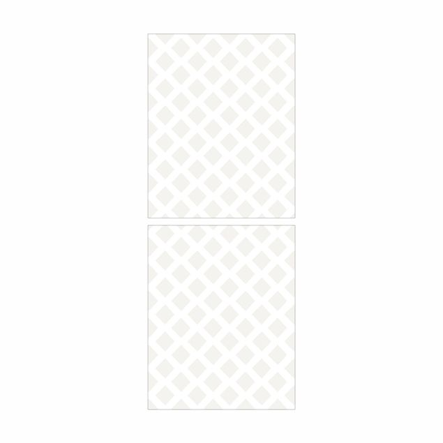Okleina meblowa IKEA - Billy regał - Rhombic lattice jasnobeżowy