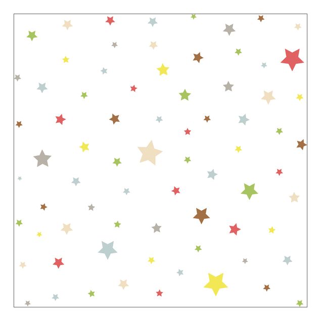 Folia samoprzylepna Nr YK34 Kolorowe gwiazdy
