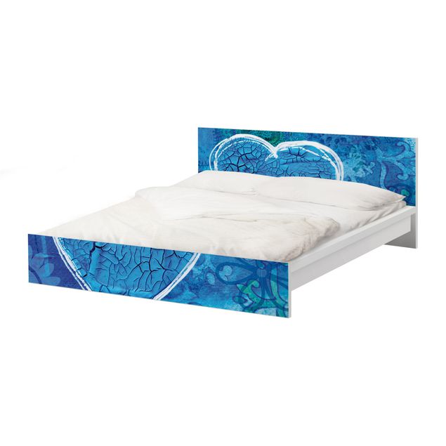 Okleina meblowa IKEA - Malm łóżko 140x200cm - Terra Azura