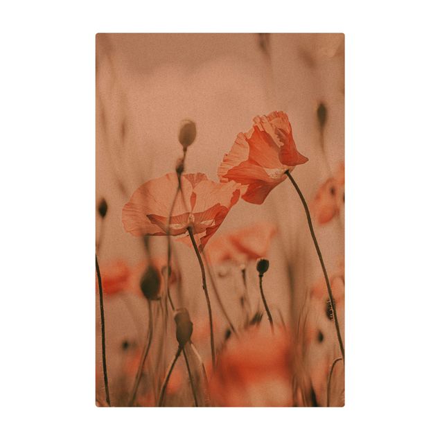 Mata korkowa - Kwiaty maku na letnim wietrze