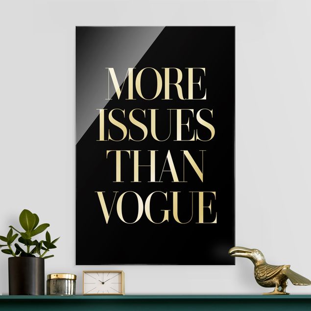 Obraz na szkle - Więcej problemów niż Vogue