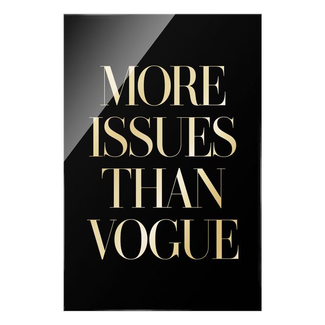 Obraz na szkle - Więcej problemów niż Vogue