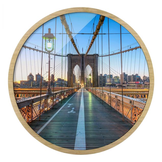 Nowoczesne obrazy Dawn On The Brooklyn Bridge