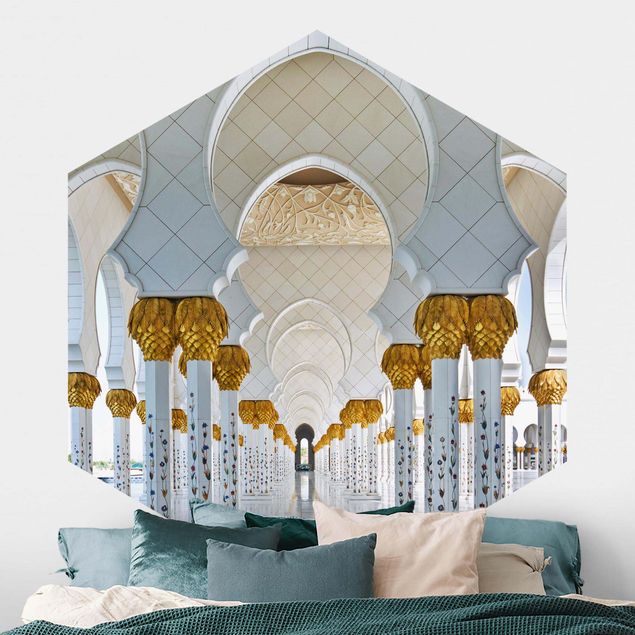 Tapeta wzory geometryczne Meczet w Abu Dhabi