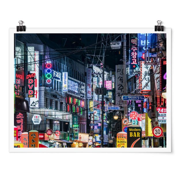 Obrazy nowoczesny Nocne życie Seulu