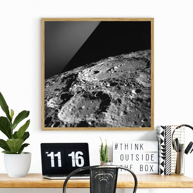 Dekoracja do kuchni NASA Fotografia krateru księżycowego