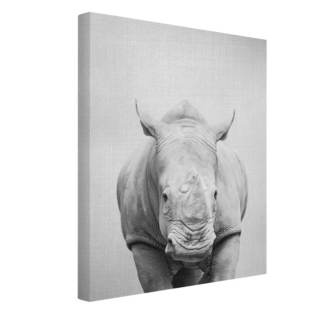 Obrazy zwierzęta Rhinoceros Nora Black And White
