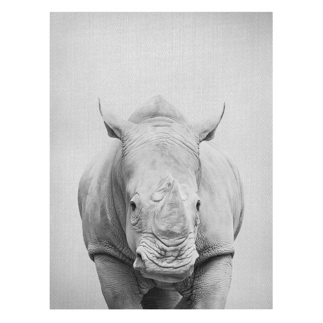 Obrazy Afryka Rhinoceros Nora Black And White