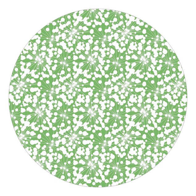 Tapety wzory Naturalny wzór mniszka lekarskiego w kropki na tle zieleni
