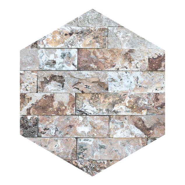 Fototapety Naturalna ściana z kamienia marmurowego
