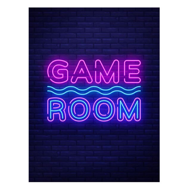 Obrazy nowoczesny Neon Text Game Room