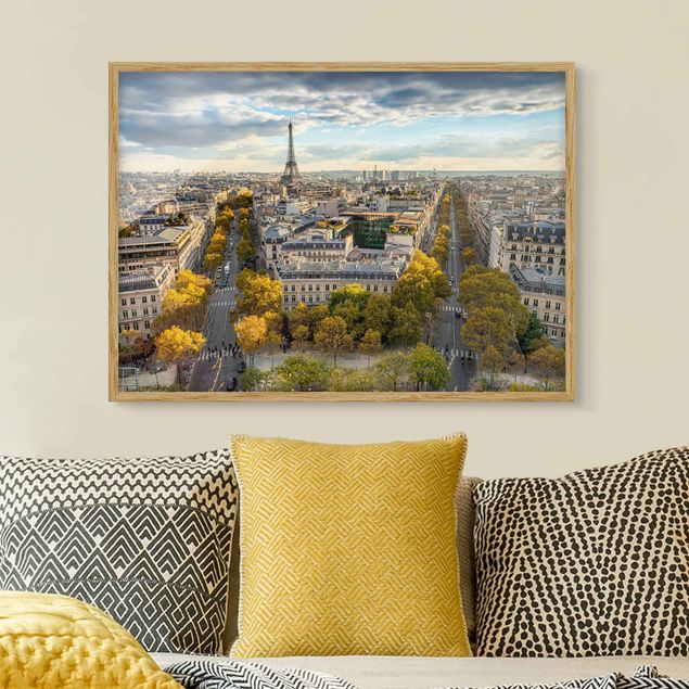 Obrazy w ramie krajobraz Miły dzień w Paryżu