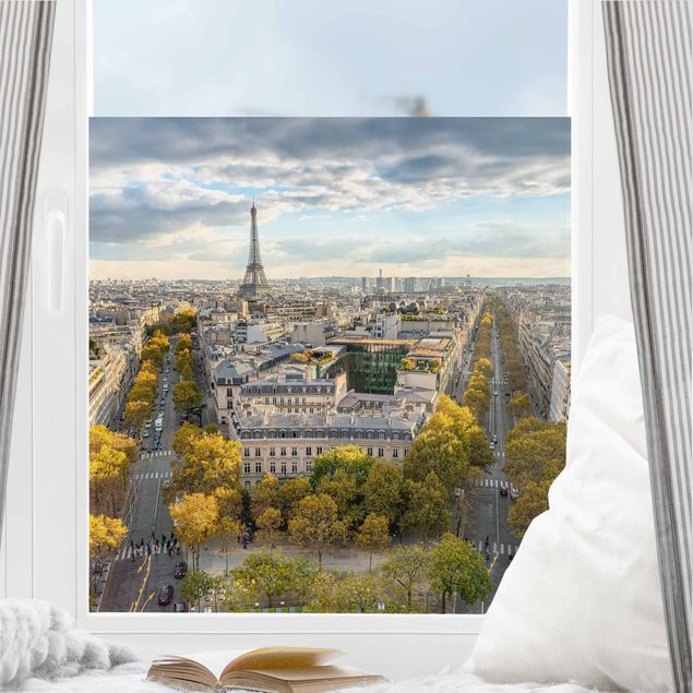 Folia okienna do sypialni Miły dzień w Paryżu