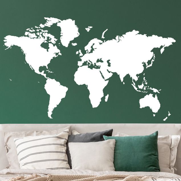 Naklejka na ścianę - Nr 191 Mapa świata