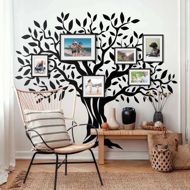 Naklejki na ścianę rośliny Drzewo oliwne z liśćmi