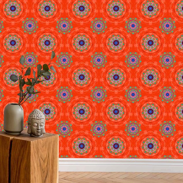 Dekoracja do kuchni Orange Mandala Pattern - Roll