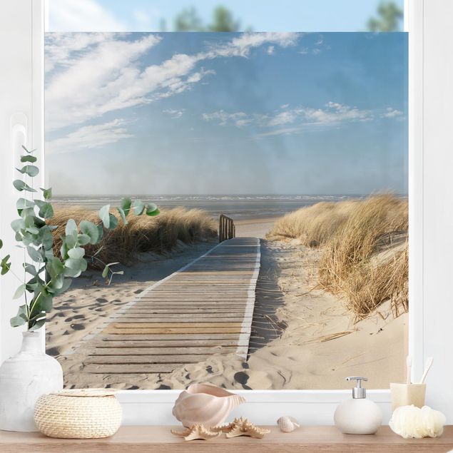 Folia okienna do salonu Plaża nad Morzem Bałtyckim