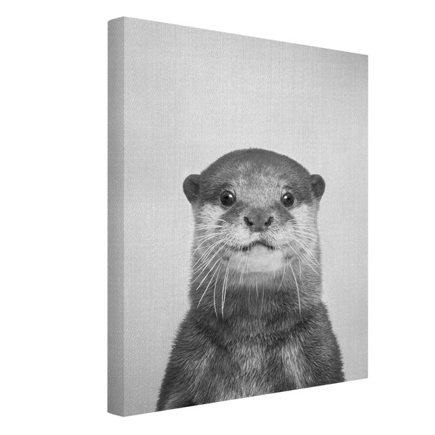 Obrazy zwierzęta Otter Oswald Black And White