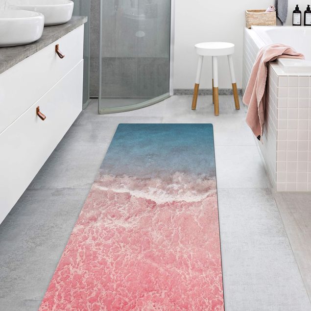 nowoczesny dywan Ocean w kolorze różowym