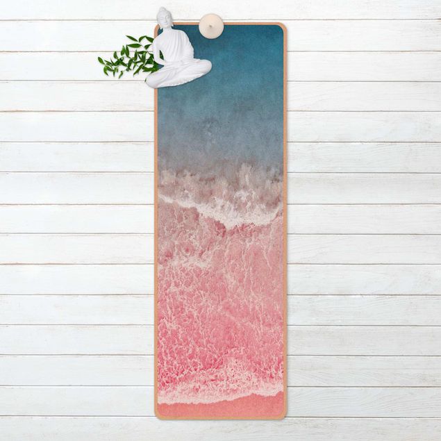 dywany nowoczesne Ocean w kolorze różowym