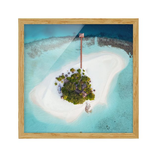 Nowoczesne obrazy do salonu Ocean Paradise Malediwy