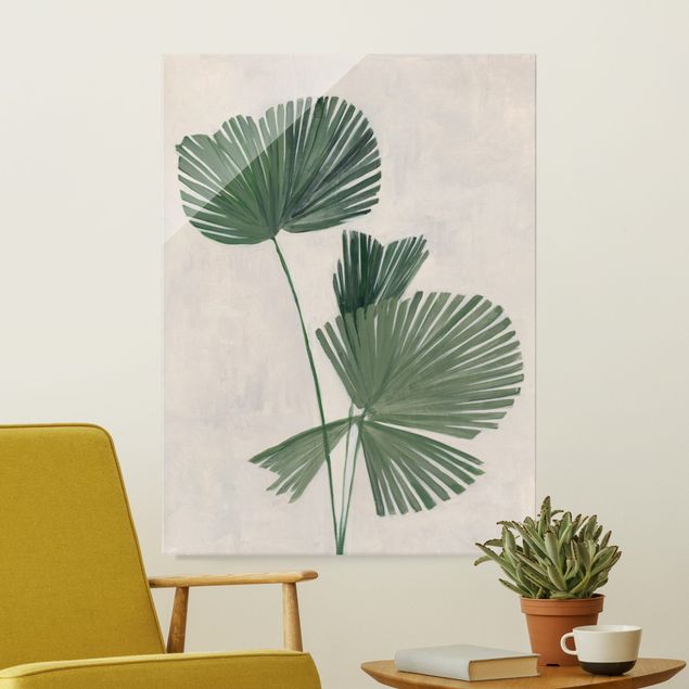 Obrazy na szkle portret Palm leaf II