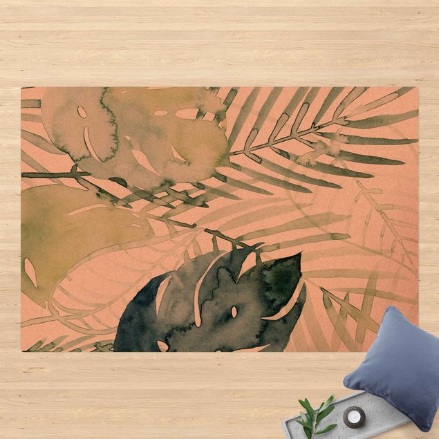 dywany nowoczesne Akwarelowy liść palmy I