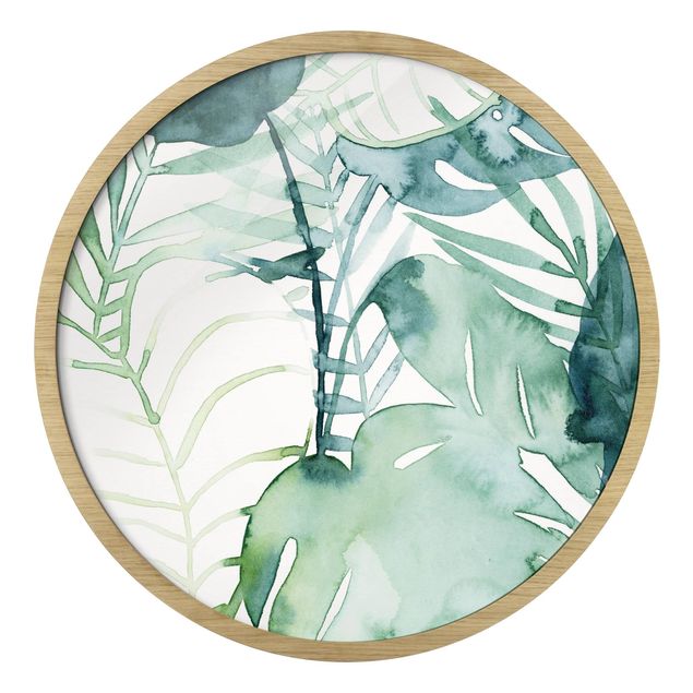 Obrazy z motywem kwiatowym Palm Fronds In Watercolour II
