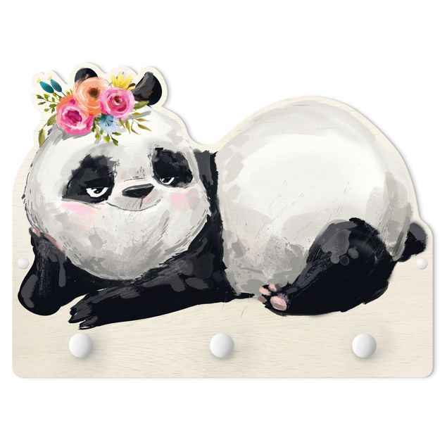Dziecięcy wieszak ścienny - Panda Brian