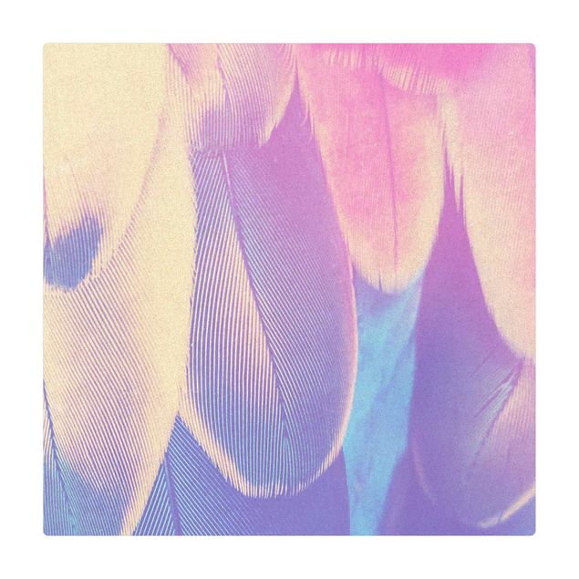 Mata korkowa - Pióra papugi w grze kolorów