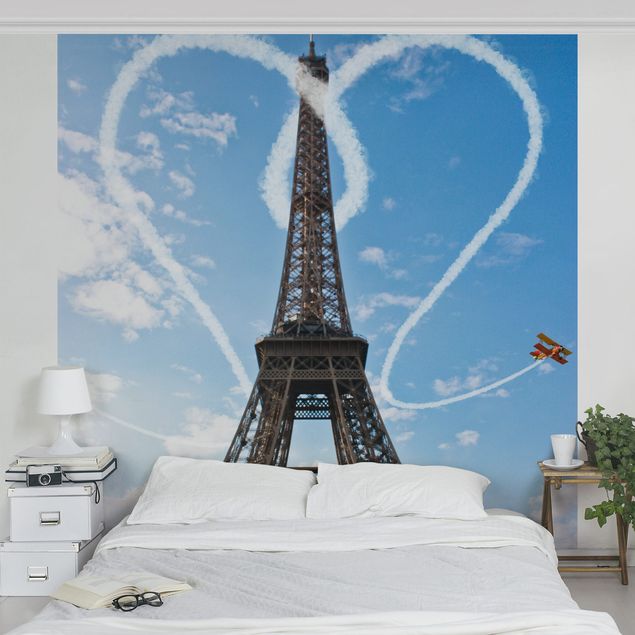 Tapeta niebieska Paryż - miasto miłości