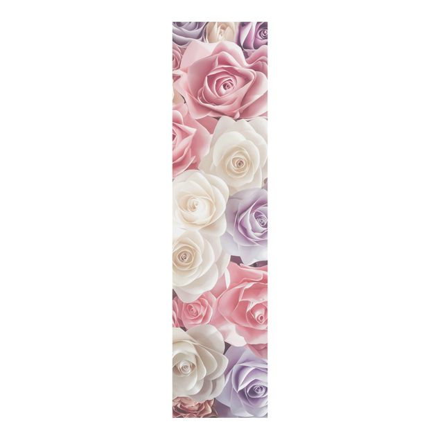 Domowe tekstylia Pastelowe papierowe róże artystyczne