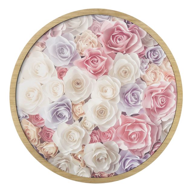 Obrazy kwiatowe Pastel Paper Art Roses