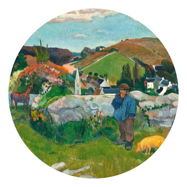 Tapeta krajobrazy Paul Gauguin - Świniopas