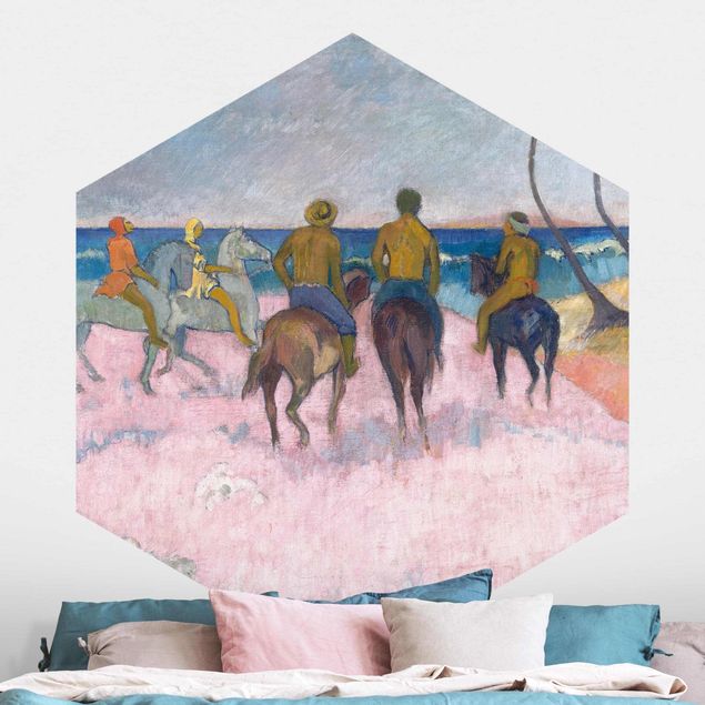 Dekoracja do kuchni Paul Gauguin - Jeździec na plaży