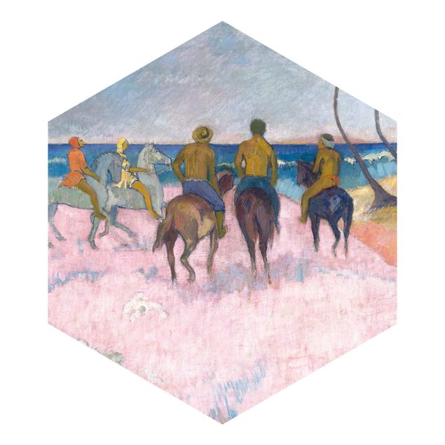 Tapety Paul Gauguin - Jeździec na plaży