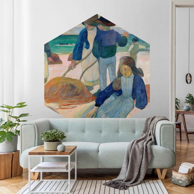 Niebieskie tapety Paul Gauguin - Kobiety Zbieracze Tangów