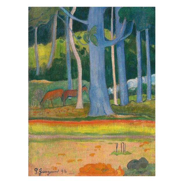 Obrazy drzewa Paul Gauguin - Pejzaż leśny