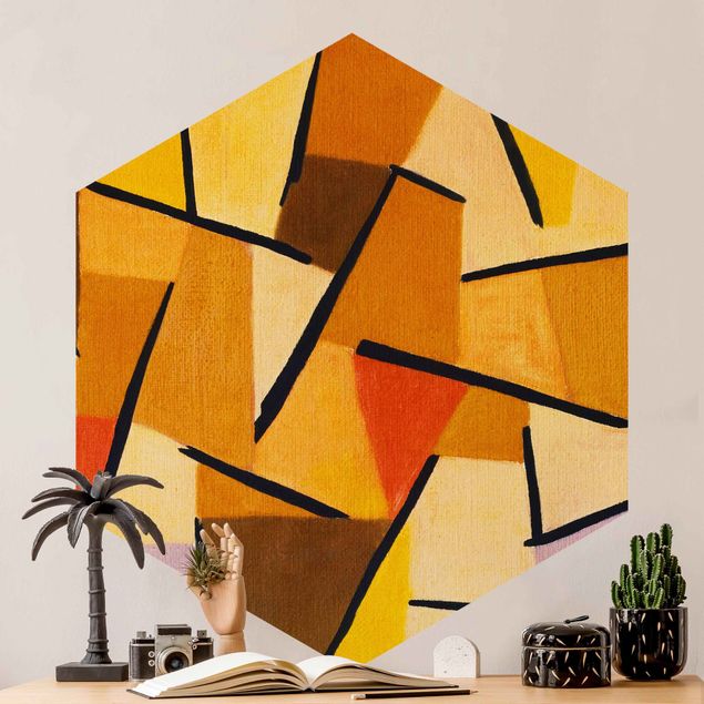 Pomarańczowa tapeta Paul Klee - Zharmonizowane zmagania