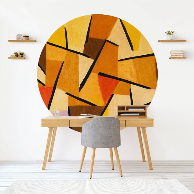 Tapeta pomarańczowa Paul Klee - Zharmonizowane zmagania