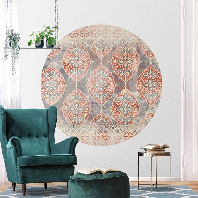 Tapety ornament Persian Vintage Pattern w kolorze indygo III