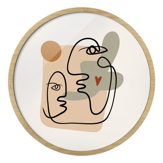 Obrazy portret Picasso Interpretation - Kiss On the Cheek
